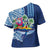 Hawaiian Mele Kalikimaka Cross Shoulder Shirt Funny Santa on Whale Island with Kakau Tattoos - Polynesian Pride