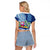 Hawaiian Mele Kalikimaka Raglan Cropped T Shirt Funny Santa on Whale Island with Kakau Tattoos - Polynesian Pride