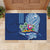 Hawaiian Mele Kalikimaka Rubber Doormat Funny Santa on Whale Island with Kakau Tattoos - Polynesian Pride