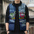 Hawaiian Mele Kalikimaka Sleeveless Puffer Jacket Funny Santa on Whale Island with Kakau Tattoos - Polynesian Pride