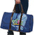 Hawaiian Mele Kalikimaka Travel Bag Funny Santa on Whale Island with Kakau Tattoos - Polynesian Pride