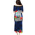 Guam Christmas Puletasi Santa Gift Latte Stone and Sea Turle Mix Hibiscus Chamorro Blue Style LT03