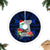 Guam Christmas Tree Skirt Santa Gift Latte Stone and Sea Turle Mix Hibiscus Chamorro Blue Style LT03