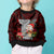 Guam Christmas Kid Ugly Christmas Sweater Santa Gift Latte Stone and Sea Turle Mix Hibiscus Chamorro Red Style LT03