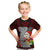 Guam Christmas Kid T Shirt Santa Gift Latte Stone and Sea Turle Mix Hibiscus Chamorro Red Style LT03