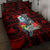 Guam Christmas Quilt Bed Set Santa Gift Latte Stone and Sea Turle Mix Hibiscus Chamorro Red Style LT03