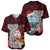 Custom Guam Christmas Baseball Jersey Santa Gift Latte Stone and Sea Turle Mix Hibiscus Chamorro Red Style LT03