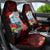 Custom Guam Christmas Car Seat Cover Santa Gift Latte Stone and Sea Turle Mix Hibiscus Chamorro Red Style LT03