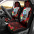 Custom Guam Christmas Car Seat Cover Santa Gift Latte Stone and Sea Turle Mix Hibiscus Chamorro Red Style LT03