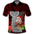 Custom Guam Christmas Polo Shirt Santa Gift Latte Stone and Sea Turle Mix Hibiscus Chamorro Red Style LT03