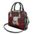 Custom Guam Christmas Shoulder Handbag Santa Gift Latte Stone and Sea Turle Mix Hibiscus Chamorro Red Style LT03