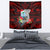 Custom Guam Christmas Tapestry Santa Gift Latte Stone and Sea Turle Mix Hibiscus Chamorro Red Style LT03