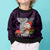 Guam Christmas Kid Ugly Christmas Sweater Santa Gift Latte Stone and Sea Turle Mix Hibiscus Chamorro Pink Style LT03