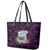 Guam Christmas Leather Tote Bag Santa Gift Latte Stone and Sea Turle Mix Hibiscus Chamorro Pink Style LT03