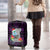 Guam Christmas Luggage Cover Santa Gift Latte Stone and Sea Turle Mix Hibiscus Chamorro Pink Style LT03