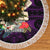 Guam Christmas Tree Skirt Santa Gift Latte Stone and Sea Turle Mix Hibiscus Chamorro Pink Style LT03