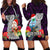 Custom Guam Christmas Hoodie Dress Santa Gift Latte Stone and Sea Turle Mix Hibiscus Chamorro Pink Style LT03