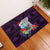 Custom Guam Christmas Rubber Doormat Santa Gift Latte Stone and Sea Turle Mix Hibiscus Chamorro Pink Style LT03
