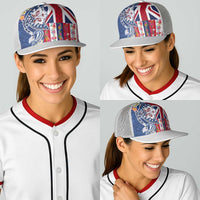 Hawaiian Manta Ray Baseball Net Cap with Hawaii Flag and Flowers