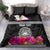 Personalized American Samoa Flag Day Bedding Set Tanoa and Fue mix Hibiscus Flower Polynesian Pattern