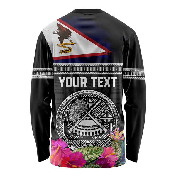 American Samoa Long Sleeve Shirt Flag Tribal Tropical Style main image 1