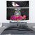 Personalized American Samoa Flag Day Tapestry Tanoa and Fue mix Hibiscus Flower Polynesian Pattern
