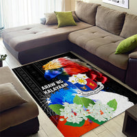 Philippines Independence Day Area Rug Philippines Eagle and Sampaguita Jasmine Yakan Tribal