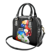 Philippines Independence Day Shoulder Handbag Philippines Eagle and Sampaguita Jasmine Yakan Tribal