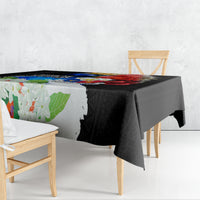 Philippines Independence Day Tablecloth Philippines Eagle and Sampaguita Jasmine Yakan Tribal