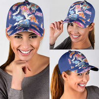 Hawaiian and Japanese Culture Together Classic Cap Hawaiian Archipelago Shape Sea Animals LT03 - Polynesian Pride