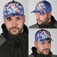 Hawaiian and Japanese Culture Together Classic Cap Hawaiian Archipelago Shape Sea Animals LT03 - Polynesian Pride