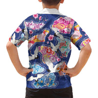 Hawaiian and Japanese Culture Together Family Matching Summer Maxi Dress and Hawaiian Shirt Hawaiian Archipelago Shape Sea Animals LT03 - Polynesian Pride