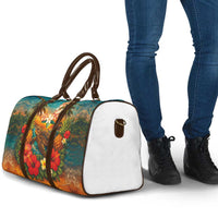 Hawaiian Turtles on Beach Travel Bag with Pineapple Tropical Plant and Lei LT03 - Polynesian Pride