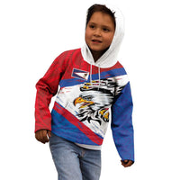 American Samoa Flag Day Kid Hoodie Polynesian Art Geometric with Flag Brush Style LT03 - Polynesian Pride