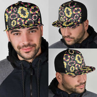 Hawaiian Kakau Tattoo Leis and Palaka Pattern Mesh Trucker Cap Traditional Aloha Tribal Black Color LT03 - Polynesian Pride