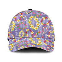 Hawaiian Leis Classic Cap Kakau Tattoos and Palaka Pastel Purple Color LT03 Universal Fit Purple - Polynesian Pride