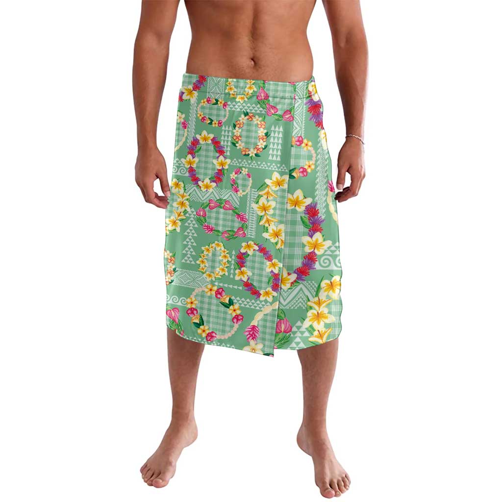 Hawaiian Leis Lavalava Kakau Tattoos and Palaka Pastel Green Color LT03 Green - Polynesian Pride