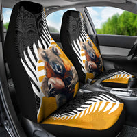 New Zealand and Australia Rugby Car Seat Cover Koala and Maori Warrior Together