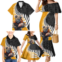 New Zealand and Australia Rugby Family Matching Mermaid Dress and Hawaiian Shirt Koala and Maori Warrior Together