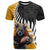 New Zealand and Australia Rugby T Shirt Koala and Maori Warrior Together