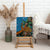 Fiji and Australia Canvas Wall Art Palm Tree and Abogirinal Emu