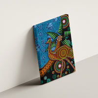 Fiji and Australia Canvas Wall Art Palm Tree and Abogirinal Emu