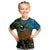 Fiji and Australia Kid T Shirt Palm Tree and Abogirinal Emu