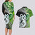 New Zealand Koru Natural Couples Matching Long Sleeve Bodycon Dress and Hawaiian Shirt Manaia and Silver Fern Maori Pattern