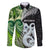 New Zealand Koru Natural Family Matching Short Sleeve Bodycon Dress and Hawaiian Shirt Manaia and Silver Fern Maori Pattern