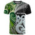 New Zealand Koru Natural T Shirt Manaia and Silver Fern Maori Pattern