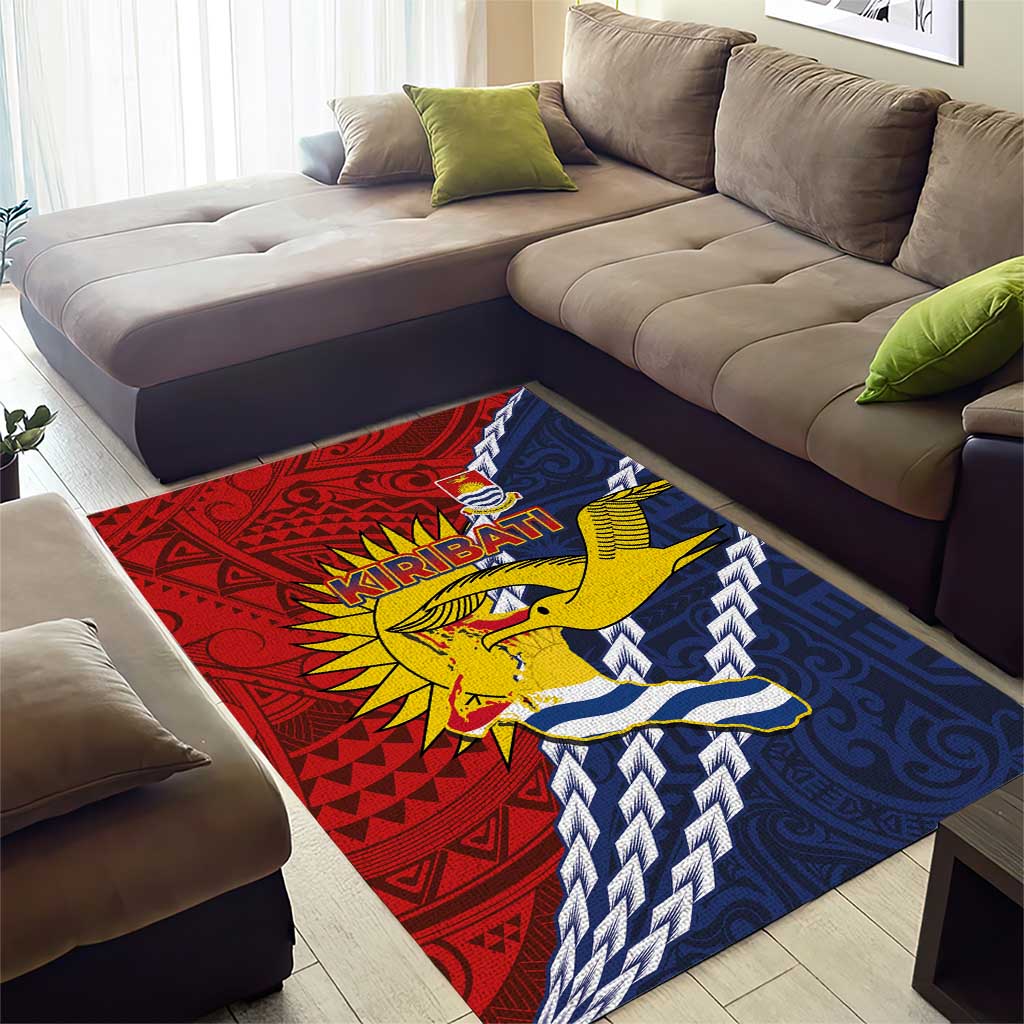 Kiribati Independence Day Area Rug Polynesian and Melanesian Art Tattoo