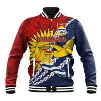 Kiribati Independence Day Baseball Jacket Polynesian and Melanesian Art Tattoo