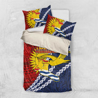Kiribati Independence Day Bedding Set Polynesian and Melanesian Art Tattoo