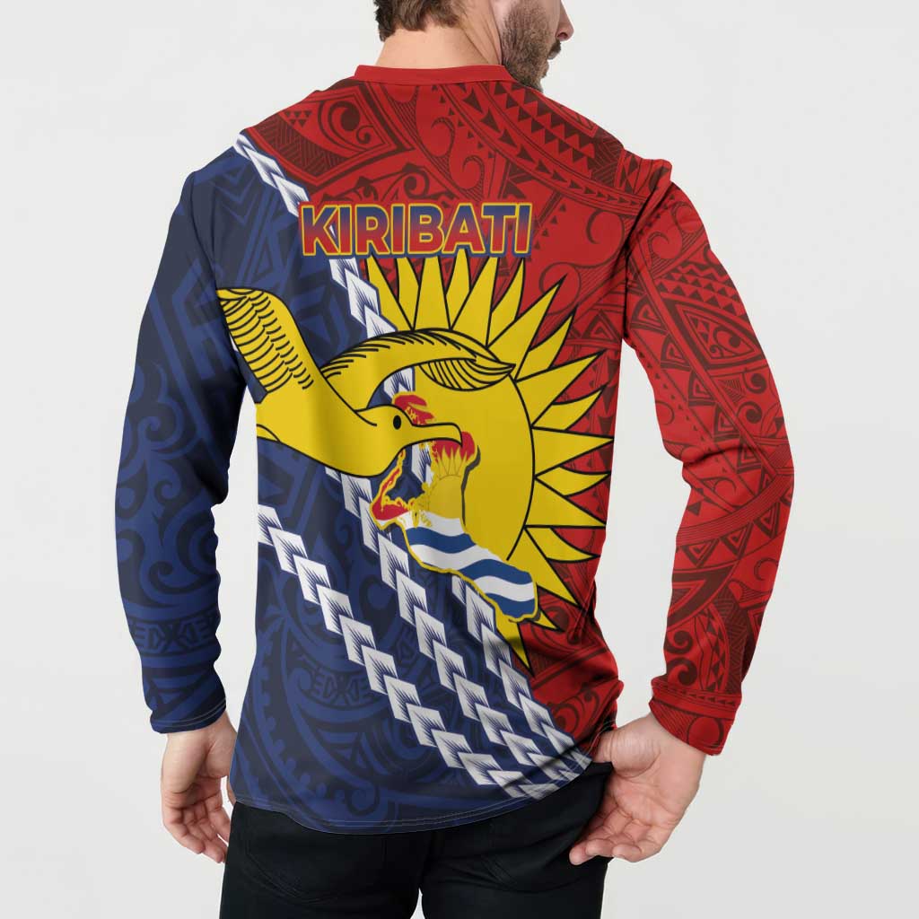 Kiribati Independence Day Button Sweatshirt Polynesian and Melanesian Art Tattoo